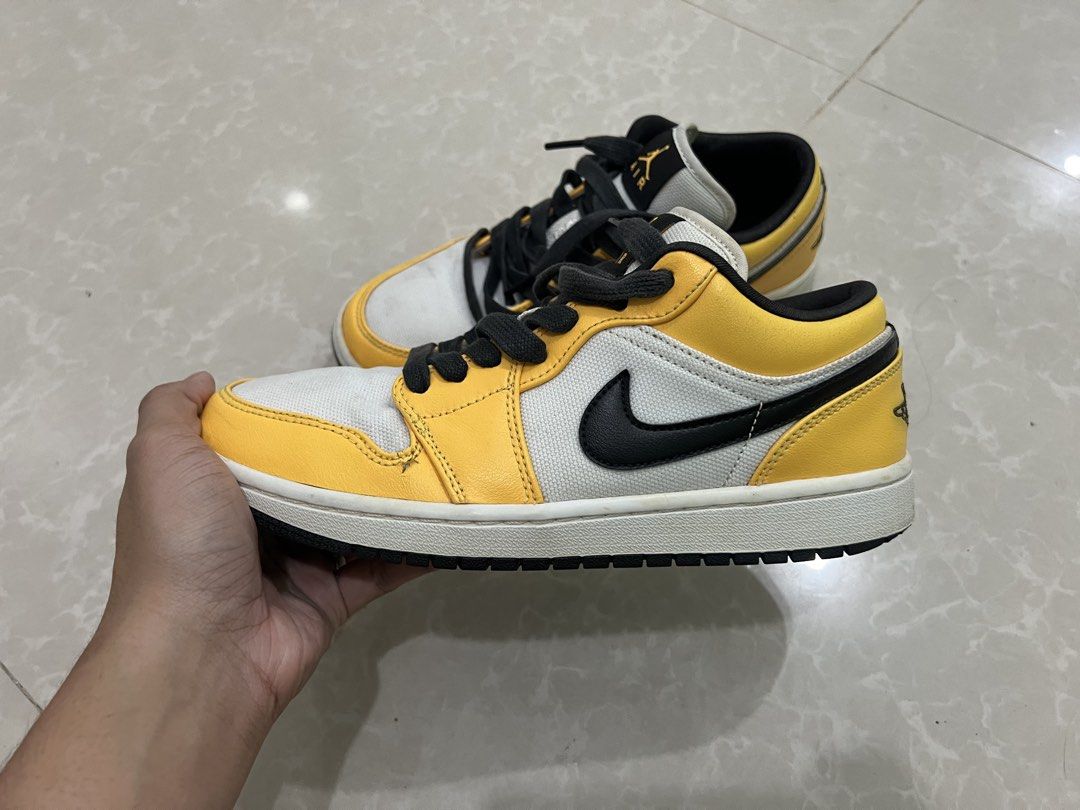 Air Jordan 1 Low SE Laser Orange (Category: Sneakers) located in Baguio. Submitted by francesjm (Listing ID 1464479665, Image 1). Description: 2500 (nego) model: nike air jordan 1 low laser orange colorway: yellow/white/black laces condition: used original box not included .