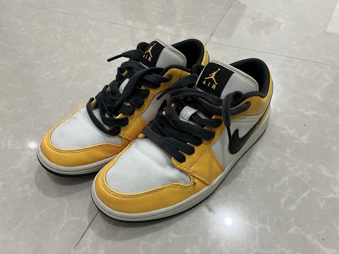 Air Jordan 1 Low SE Laser Orange (Category: Sneakers) located in Baguio. Submitted by francesjm (Listing ID 1464479665, Image 2). Description: 2500 (nego) model: nike air jordan 1 low laser orange colorway: yellow/white/black laces condition: used original box not included .