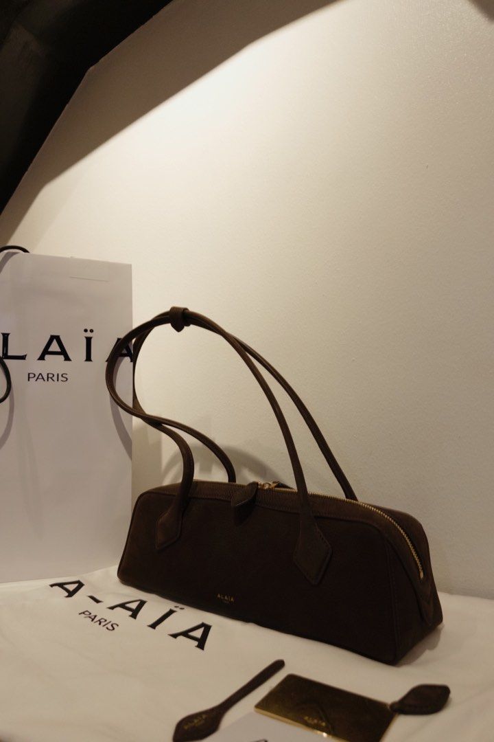Alaia Le Teckel Brown in Nubuck (Category: Luxury Bags & Wallets) located in Manila. Submitted by designerarchives.ph (Listing ID 1464474701, Image 2). Description: Actual photos are already uploaded! Eta: 10-15 days 50% dp required Buyer will shoulder local sf Shipping: NCR - Grab/Lalamove Provincial - LBC.