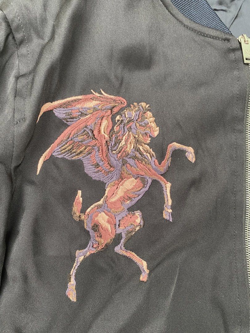 Alexander Mcqueen Print Silk Bomber Jacket (Category: Coats, Jackets and Outerwear) located in Subic. Submitted by curatedbyyourstruly (Listing ID 1464436451, Image 3). Description: Alexander Mcqueen Print Silk Bomber Jacket Size 50 on tag Excellent Condition DM me for more information.