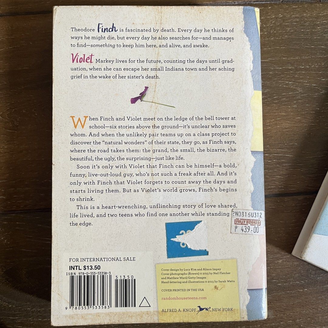 All the Bright Places Book (Category: Storybooks) located in Quezon City. Submitted by julia_ppp (Listing ID 1464409522, Image 2). Description: .