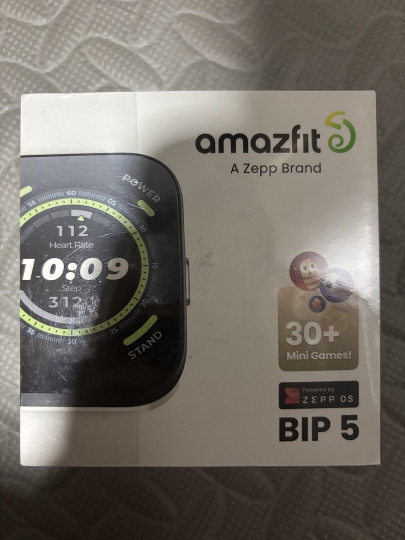 Amazfit BIP 5 (Category: Wearables & Smart Watches) located in Pasig City. Submitted by johndarell47046 (Listing ID 1464485665, Image 1). Description: - Amazfit BIP 5 Smartwatch - A Zepp Brand - Features a large, ultra-large display - Supports Bluetooth phone calls - Includes 4 satellite positioning systems - Offers 120+ sports modes & smart recognition - Monitors heart rate, SpO2, and stress - Long battery life - Comes with over 30 mini-games - 
