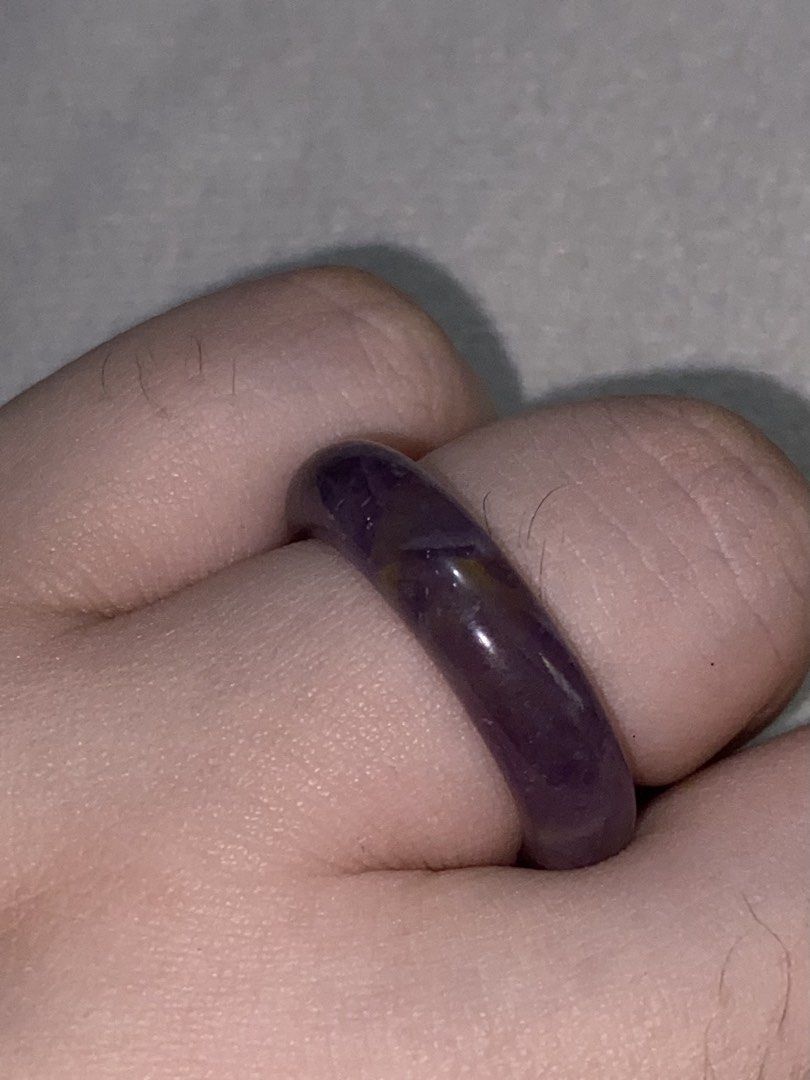 Amethyst Bangle Ring S9 (Category: Rings) located in Quezon City. Submitted by vchristineandrea (Listing ID 1464418702, Image 2). Description: Amethyst is a purple variety of quartz widely used for stress relief, meditation support, and symbolic energy protection. -With natural texture .