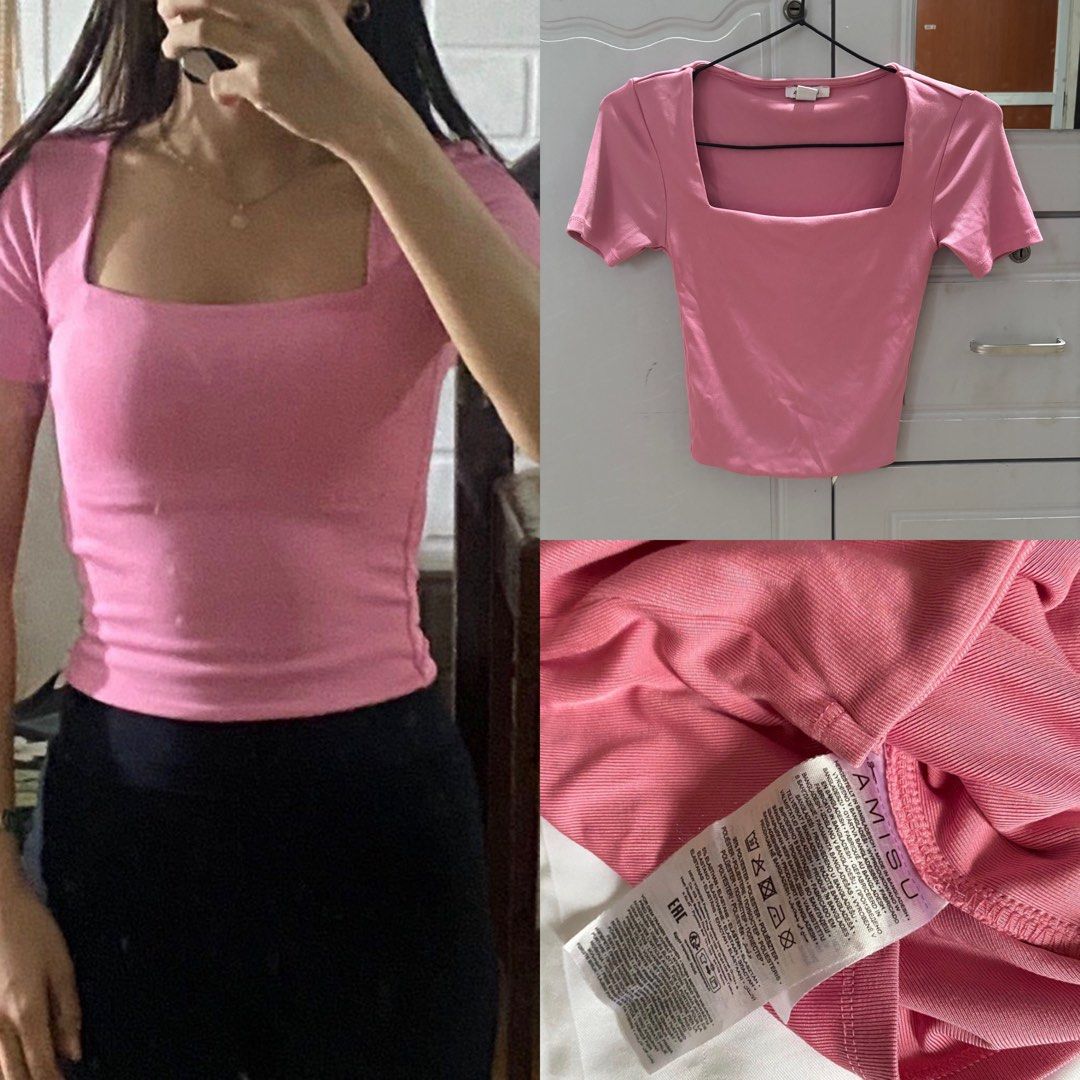 Amisu Double Lining Squareneck Top (Category: Others Tops) located in Binan City. Submitted by mypreloved_haul (Listing ID 1464191371, Image 2). Description: LAST PRICE POSTED! FOR SURE BUYERS ONLY.