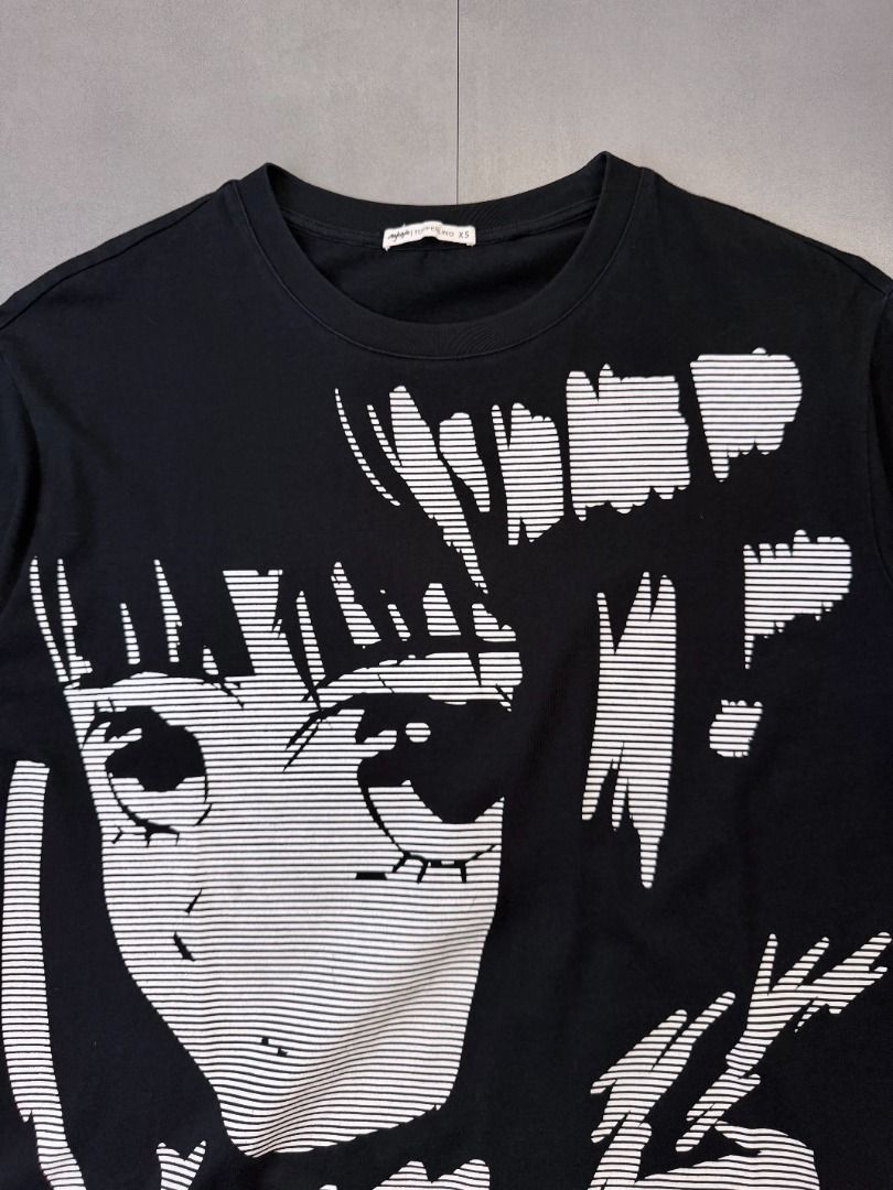 Anime Big Face tee shirt (Category: Tshirts & Polo Shirts ) located in Cabanatuan. Submitted by argarments.ph (Listing ID 1464473587, Image 2). Description: Tagged: fits medium Width 21.5" | Length 28" Condition: Great condition Issue(s): -.