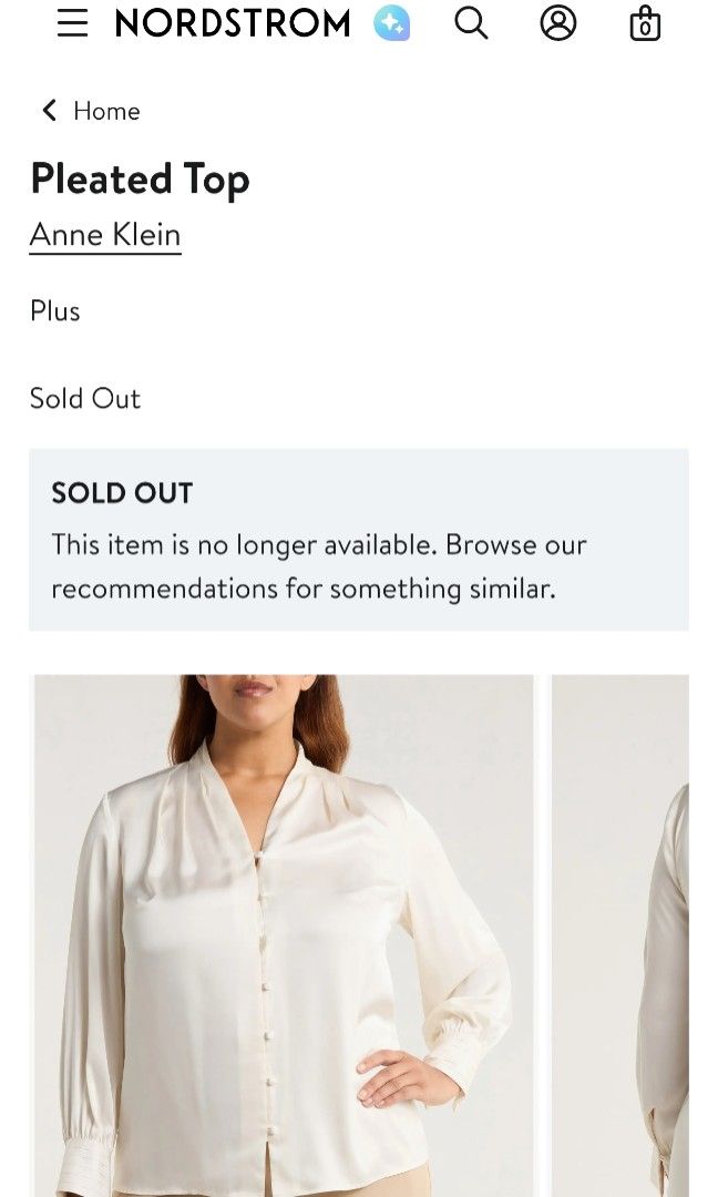 Anne klein Plus size pleated top (Category: Longsleeves) located in General Mariano Alvarez. Submitted by plussize_republic (Listing ID 1464499293, Image 2). Description: brand new without hang tag best fit to 3x to 4xl with dot stain in upper left shoulder( back) barely noticeable.