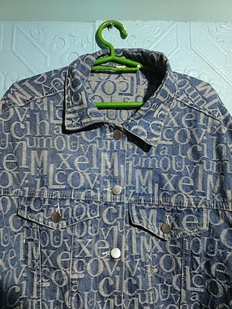 AOP DENIM JACKET SKY BLUE COLOR WAY (Category: Coats, Jackets and Outerwear) located in Quezon City. Submitted by zoesmithshop (Listing ID 1464500793, Image 3). Description: DENIM JACKET WITH PATTERN ALL OVER PRINT DESIGN SIZE-XL GOOD CONDITION NO ISSUE HEAVY DENIM MATERIAL.