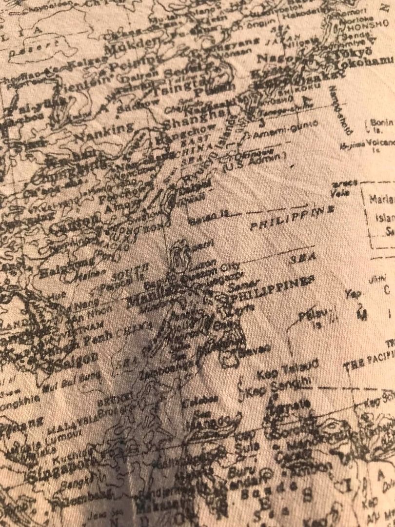 Aop World Map Tee🌎 (Category: Tshirts & Polo Shirts ) located in San Jose. Submitted by thriftthe19th (Listing ID 1464552741, Image 2). Description: L 22/29.