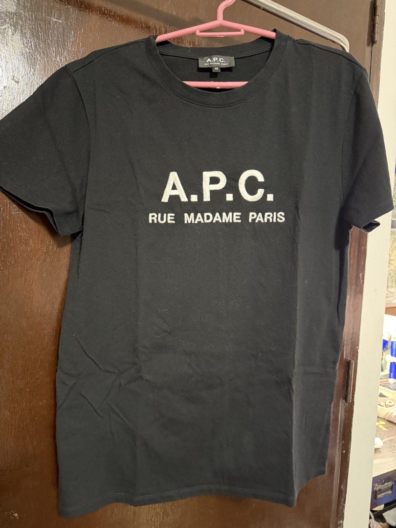 A.P.C. Black T-Shirt (Category: Shirts) located in Quezon City. Submitted by declutterwsof (Listing ID 1464355012, Image 1). Description: - Classic black A.P.C. t-shirt - Guaranteed auth - Bought in Japan! - Worn thrice only! - Can send when worn.