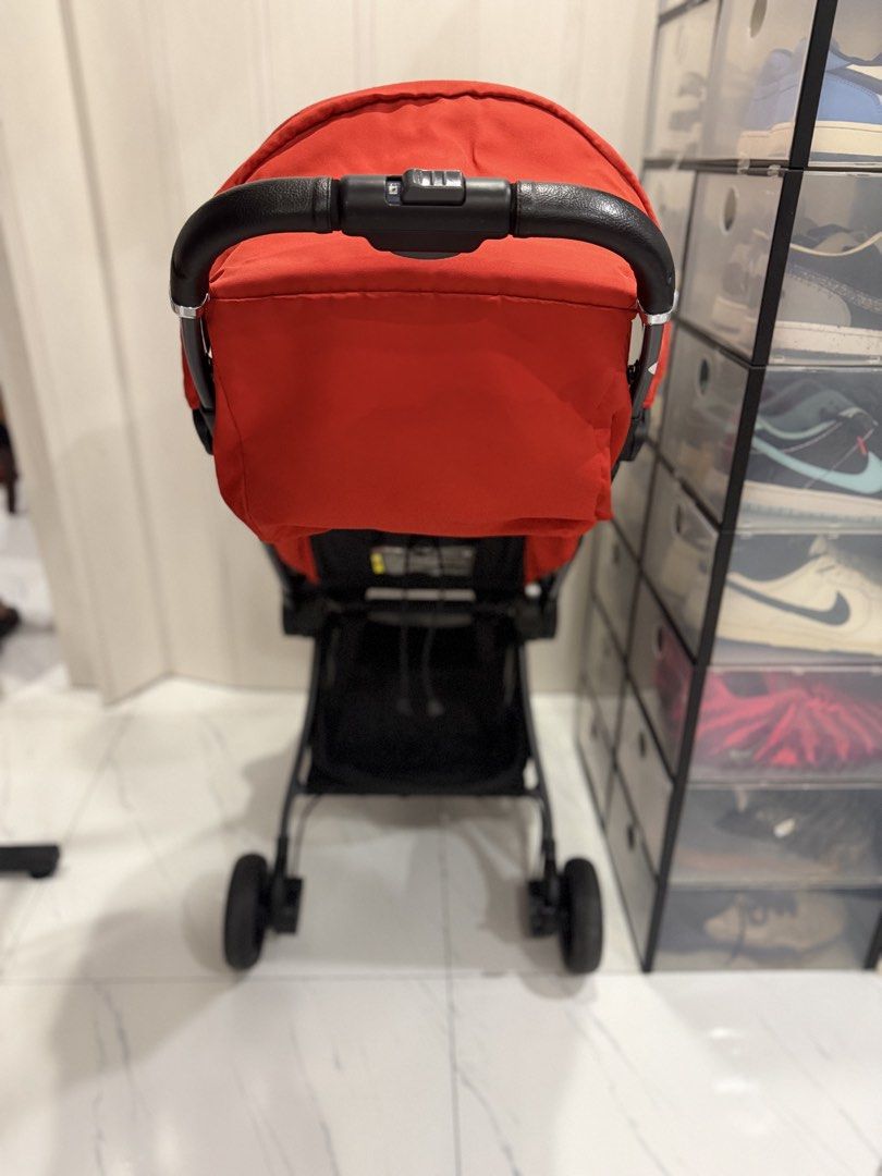 Aprica Nano Red Lightweight Stroller (Category: Strollers) located in Manila. Submitted by sberja07 (Listing ID 1464473865, Image 3). Description: - Aprica Stroller in vibrant Red - Lightweight and incredibly easy to maneuver - Features a protective canopy for sun protection - Convenient storage basket underneath - Folds compactly for effortless storage - Ideal for parents on the go - Ready for its next adventure!.