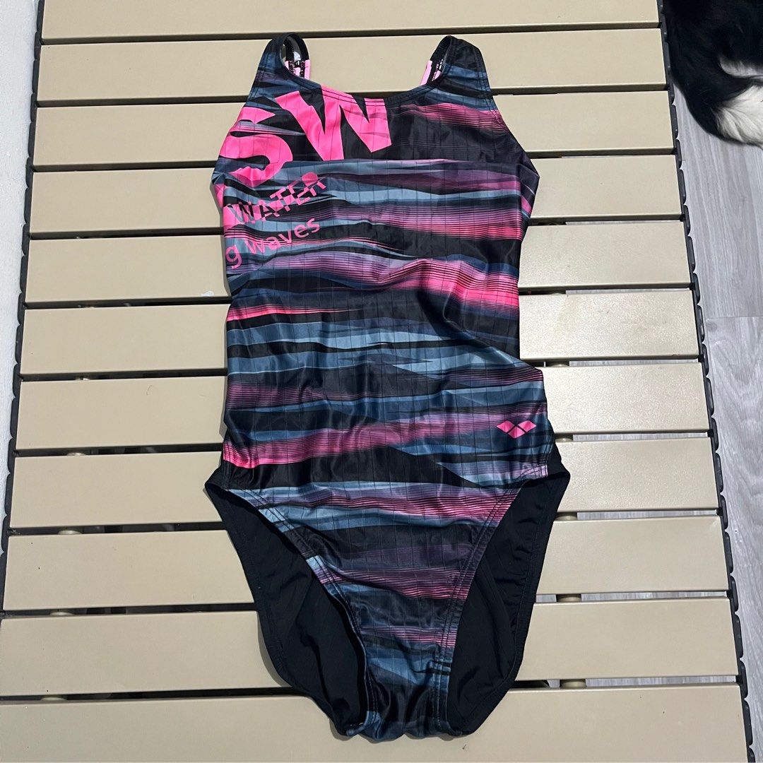 Arena Pink/Black Swimsuit (Medium) (Category: Bikinis & Swimsuits) located in Panabo. Submitted by munch.ph (Listing ID 1464473947, Image 1). Description: Good as new, no issues Faded tag Fits 34inch chest size (85-90cm) .