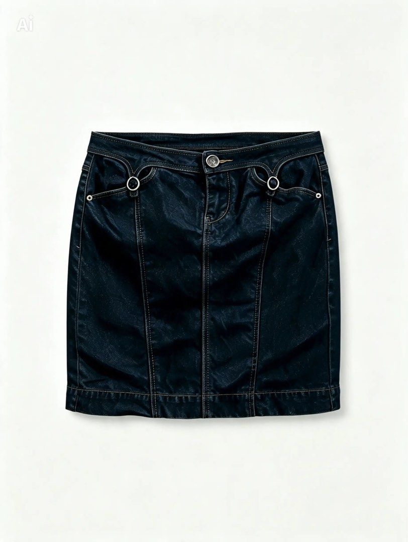 ARMANI XCHANGE (Category: Skirts) located in Davao. Submitted by sart0ria85 (Listing ID 1464499482, Image 1). Description: A dark blue mini skirt denim in 98%COTTON 2%ELASTANE MADE IN CHINA 🇨🇳 XSMALL. Size 2 EXCELLENT CONDITION (98/100).