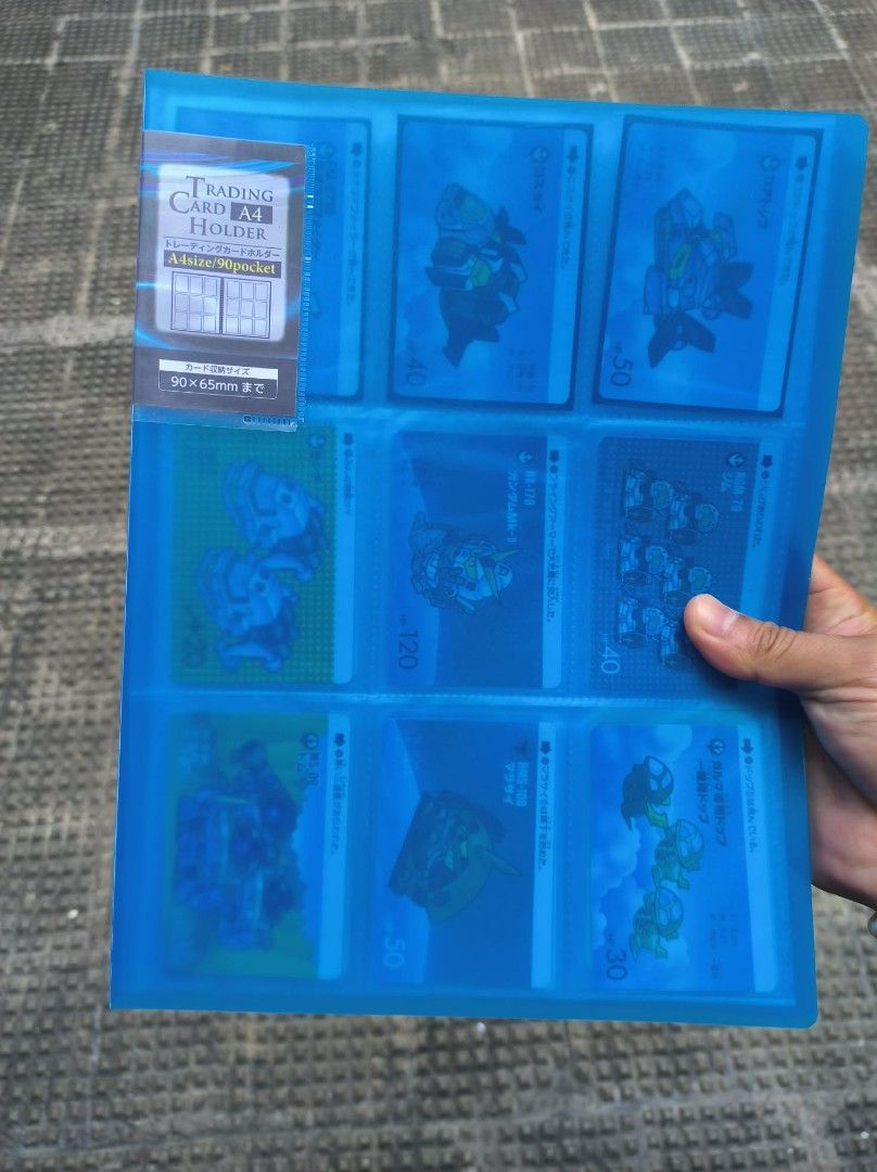 Assorted characters (Category: Raw Singles) located in Manila. Submitted by jo_daph (Listing ID 1464415889, Image 1). Description: vintågê gùndãm cards 1988,1989,1990,1991 90 pcs. with binder 1500.