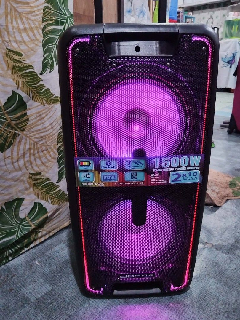 Astron DB Audio Versabox 10 Portable Speaker (Category: Soundbars, Speakers & Amplifiers) located in Manila. Submitted by jean08.723 (Listing ID 1464511430, Image 3). Description: For sale Astron DB Audio Versabox 10 Portable Speaker Including USB Port Remote Control 2 Wireless Mic Rechargeable Bluetooth FM Radio Location Manila For pickup only Pm me if you're interested thanks.