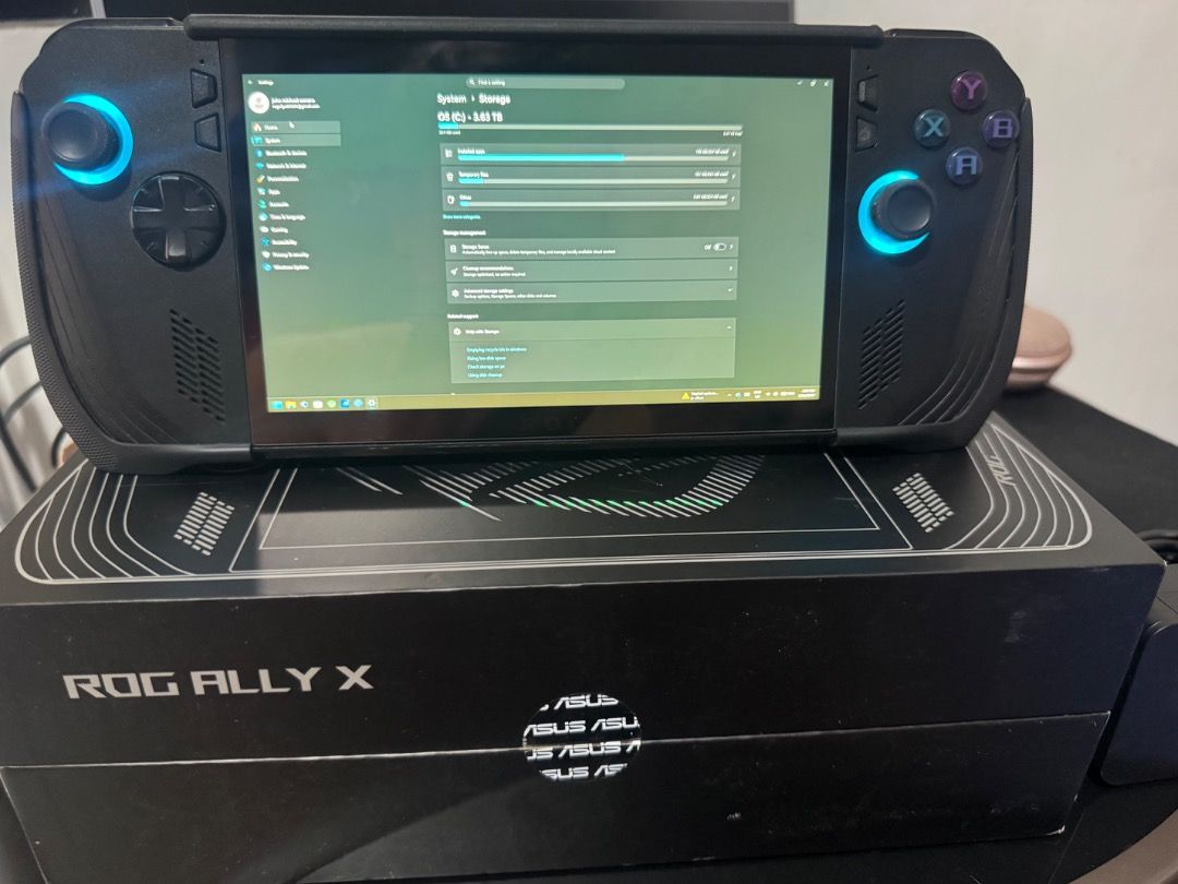 Asus Rog Ally X upgraded SSD 4TB (Category: Others) located in Caloocan City. Submitted by john.serrano (Listing ID 1464561055, Image 2). Description: Rog ally x 4TB Ssd Samsung 990 pro with heatsink 95% health Battery 90% health Freebies Vention docking station Skull&co hardcase Cavite area can do meetups in nearby places.