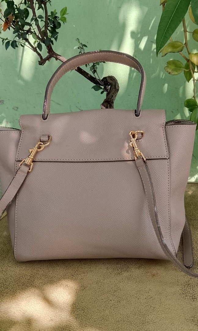 Authentic celine nano beltbag (Category: Luxury Bags & Wallets) located in Davao. Submitted by baghunterluxxe (Listing ID 1464446038, Image 2). Description: missing ang lock ng hardware sa loob as seen in last photo rubber linings sa long strap at some in handle.