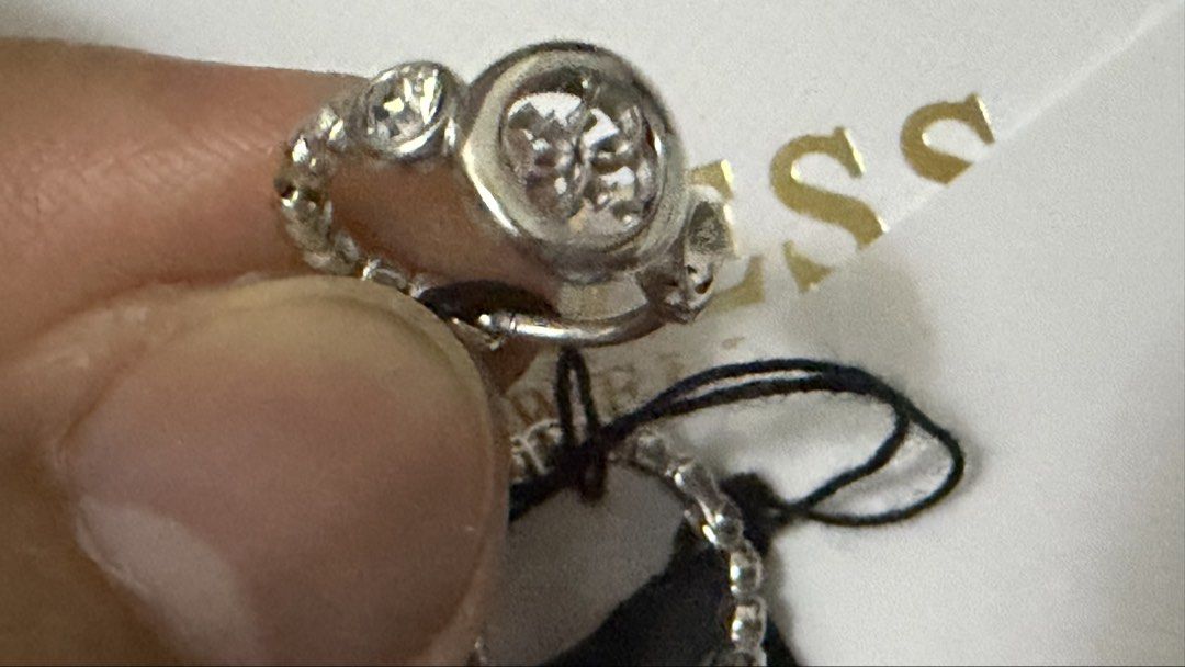 Authentic earrings from G (Category: Luxury Accessories) located in Pasig City. Submitted by tuttobox (Listing ID 1464535197, Image 1). Description: Silver plated earrings Authentic from G Super sale!!.
