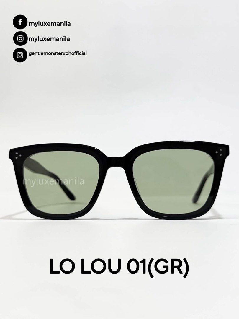 Authentic Gentle Monster - Lo Lou 01(GR) (Category: Sunglasses & Eyewear) located in Manila. Submitted by myluxe.manila (Listing ID 1464477192, Image 2). Description: Want to cop yours? Order now & Receive it today! Onhand and ready to deliver ✨ ⭐️CELEBRITY TRUSTED SHOP ⭐️ 🤩 LOWEST PRICE IN THE MARKET 🤩 All Brand new and actual photos/videos posted Legit Import from Seoul, South Korea 🇰🇷 We accept cod same day delivery thru grab or lalamove �