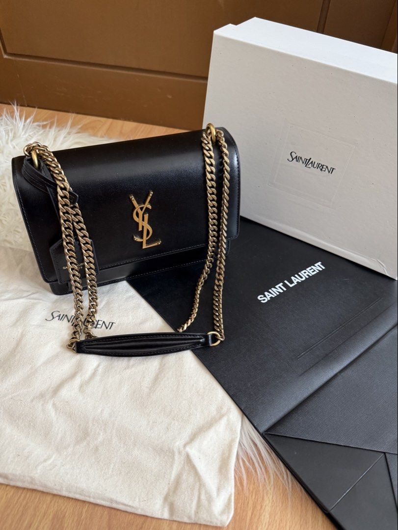 Authentic YSL Sunset Medium (Category: Luxury Bags & Wallets) located in Davao. Submitted by hoardshopdavao (Listing ID 1464362918, Image 1). Description: Guaranteed authentic! Got this Pasabuy from Europe. comes with box, dustbag and paperbag ONLY. No other inclusions that’s why selling low. Good as new condition .