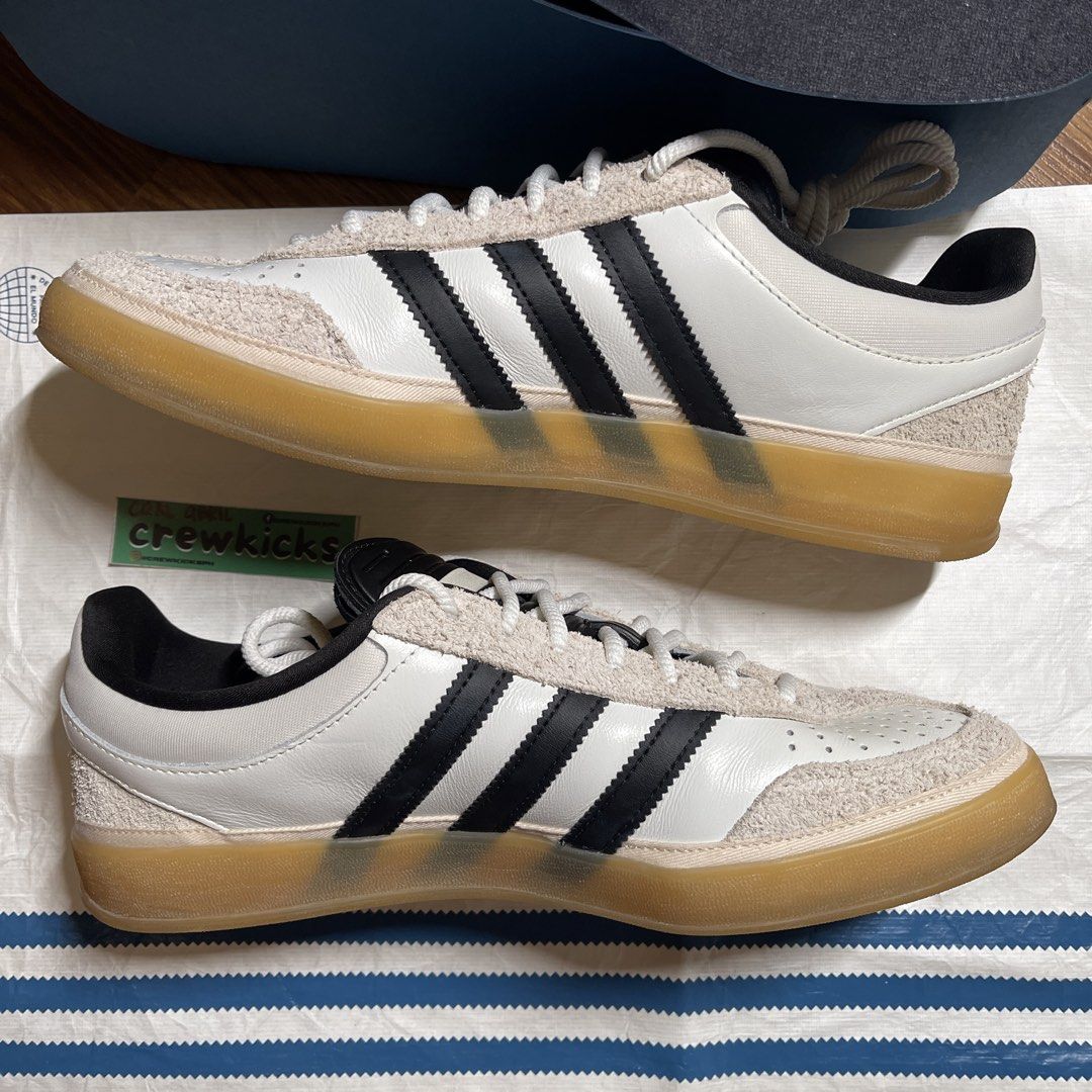 Bad Bunny Gazelle Indoor 'Core White' (Category: Sneakers) located in Pasig City. Submitted by crewkicks.ph (Listing ID 1464501965, Image 3). Description: Bad Bunny Gazelle Indoor 'Core White' Size 10.5 Worn once (like new) Complete OG ₱7,998 ONLY! (Below market).