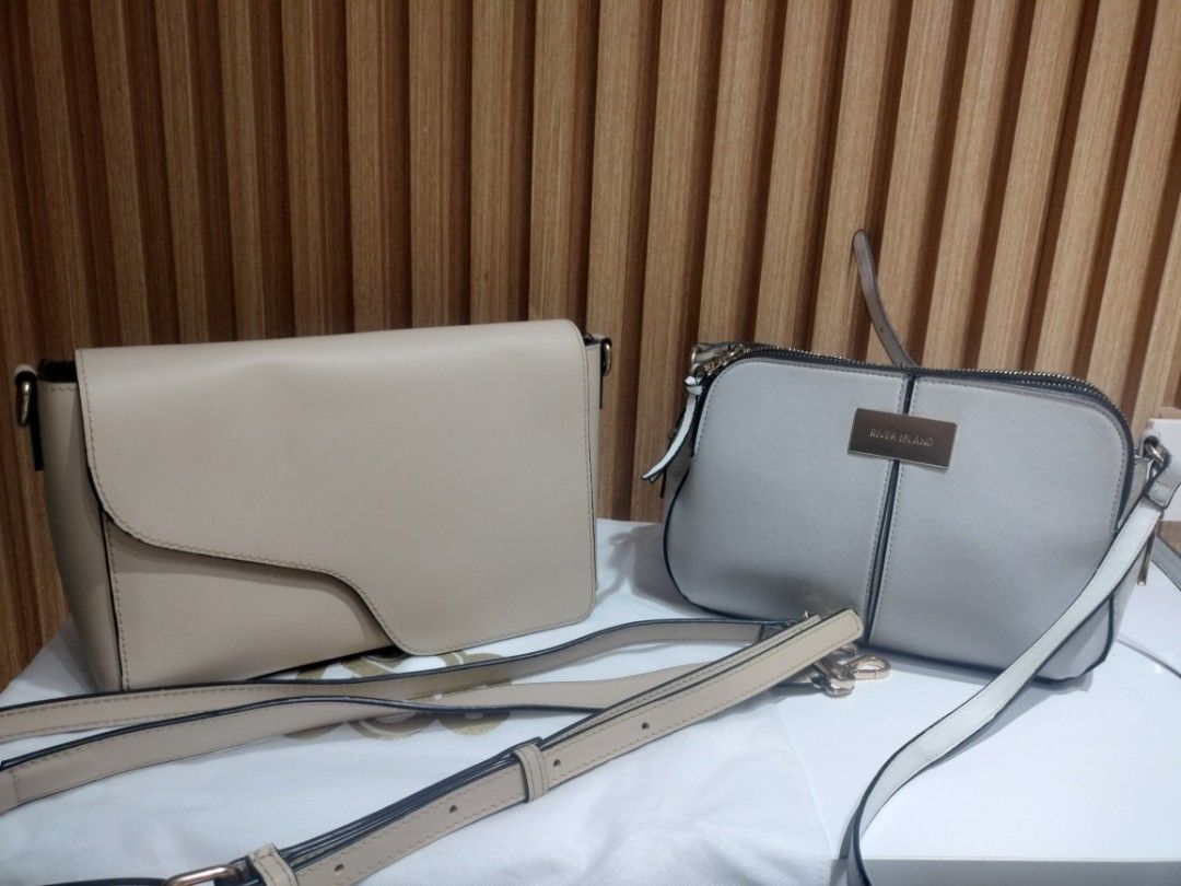 BAGS FOR SALE (Category: Cross-body Bags) located in Manila. Submitted by milliepabb (Listing ID 1464468362, Image 2). Description: Letting go of some of my bags from Eve & Adam and River Island. Super stylish & easy to pair Sobrang perfect for everyday use or going out Well-loved and ready for a new owner Take both of the bags for only 2000 pesos. Pm if you want to Negotiate. 🙂.