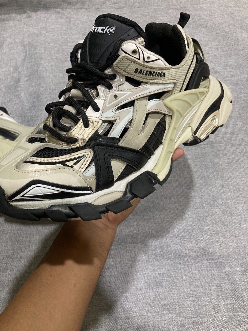 BALENCIAGA Track 2. Beige Black (Category: Sneakers) located in Zamboanga. Submitted by deensthrifting (Listing ID 1464501398, Image 3). Description: BALENCIAGA Track 2. Beige Black Size: Euro 41 Very good condition Minimal sign of usage -4500+shipping fee.