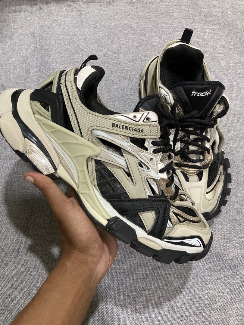 BALENCIAGA Track 2. Beige Black (Category: Sneakers) located in Zamboanga. Submitted by deensthrifting (Listing ID 1464501398, Image 2). Description: BALENCIAGA Track 2. Beige Black Size: Euro 41 Very good condition Minimal sign of usage -4500+shipping fee.