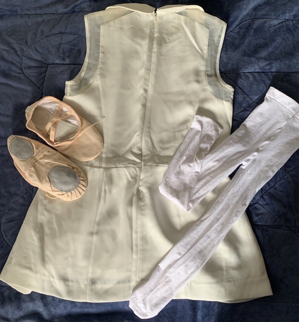 Ballet Outfit Set (free shipping) (Category: Dresses) located in Manila. Submitted by boldtiger.a57a53 (Listing ID 1464428610, Image 2). Description: Dress, New White Stockings & Ballet Flat Set.