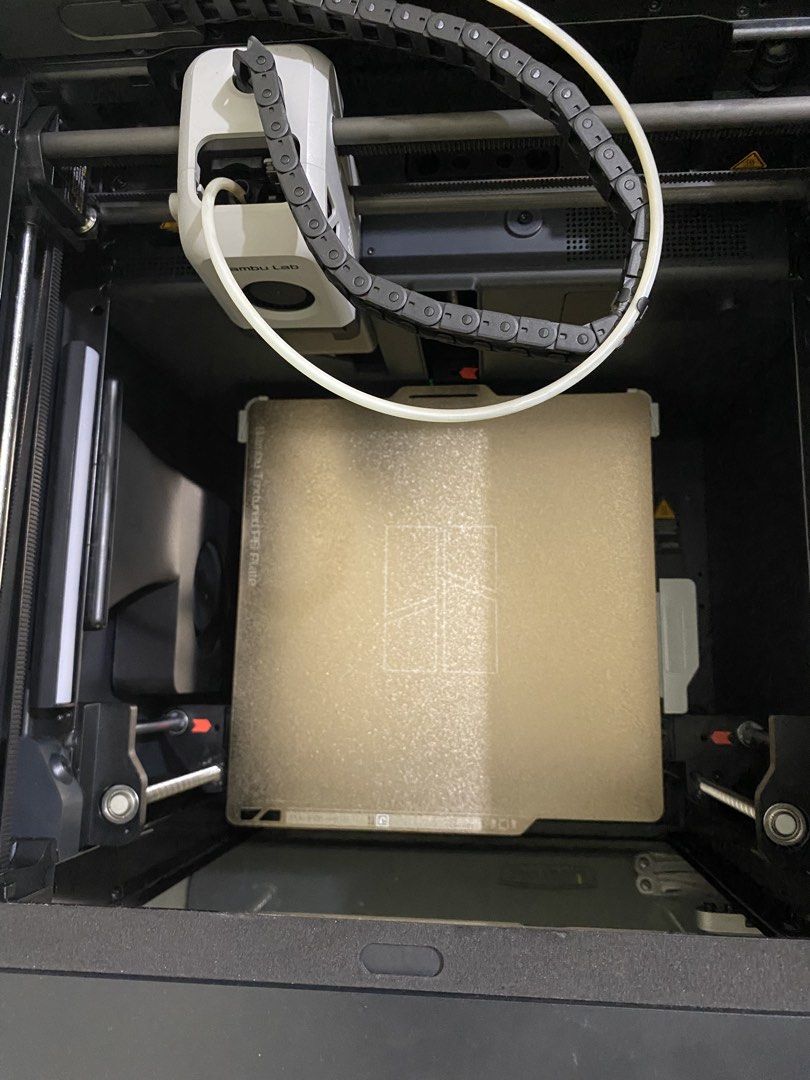 BAMBU LAB P1S NO AMS (Category: Printers, Scanners & Copiers) located in Baguio. Submitted by titotribe (Listing ID 1464399107, Image 3). Description: FOR SALE: BAMBU LAB P1S – NO AMS Price: ₱24,000 – slightly negotiable Print Time: Below 300 hours only Location: Baguio City / Pangasinan Features: • Fully enclosed CoreXY 3D printer • High-speed printing up to 500 mm/s • Acceleration up to 20,000 mm/s² • Automatic bed leveling • Direct-drive extru