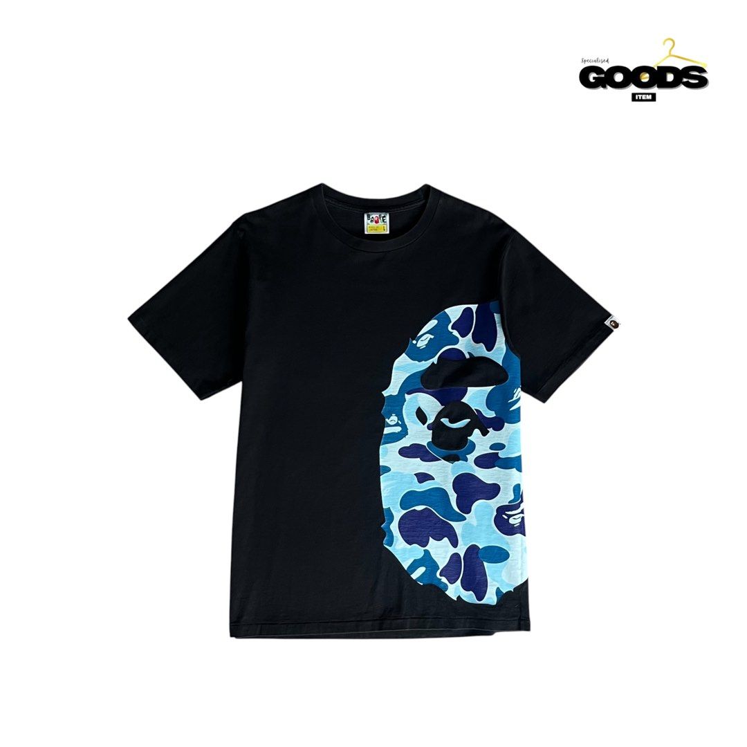 Bape OG ABC Camo Side Big Head T-Shirt (Category: Tshirts & Polo Shirts ) located in Cebu City. Submitted by specializedgoodsitem_ (Listing ID 1464537579, Image 1). Description: excellent condition see very minimal flaw last pic slightly needs wash ( naka display sa store ) details posted color may vary due to light 21.5’ width 29’ length .