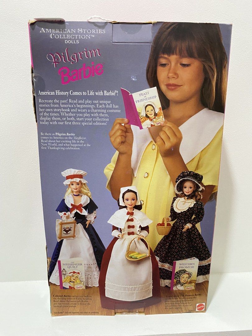 Barbie Pilgrim (Category: Kids Toys) located in Las Pinas. Submitted by sherylandmargaux (Listing ID 1464552159, Image 2). Description: PLEASE READ BEFORE MAKING AN OFFER • Make an offer only if you’re sure and ready to buy. • Serious and reasonable offers only — no lowballers. • Please be respectful and ask all questions before offering. • Prices reflect rarity, purchase cost, taxes, and US shipping/import costs. FIRM OFFER POLICY: Once an offer