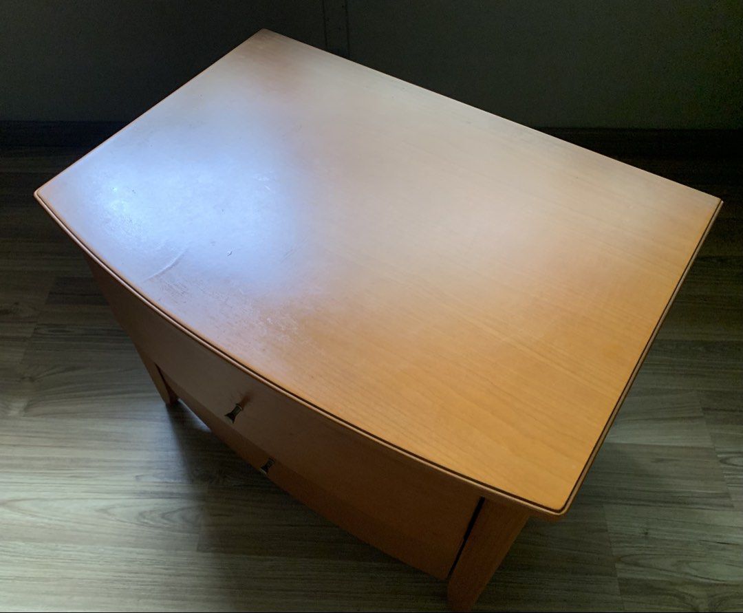Bedside table (Category: Shelves, Cabinets & Racks) located in Singapore. Submitted by r.mary (Listing ID 1464436862, Image 3). Description: Solid wooden side table 58cm ( length), 41 cm( width), 47cm ( height).