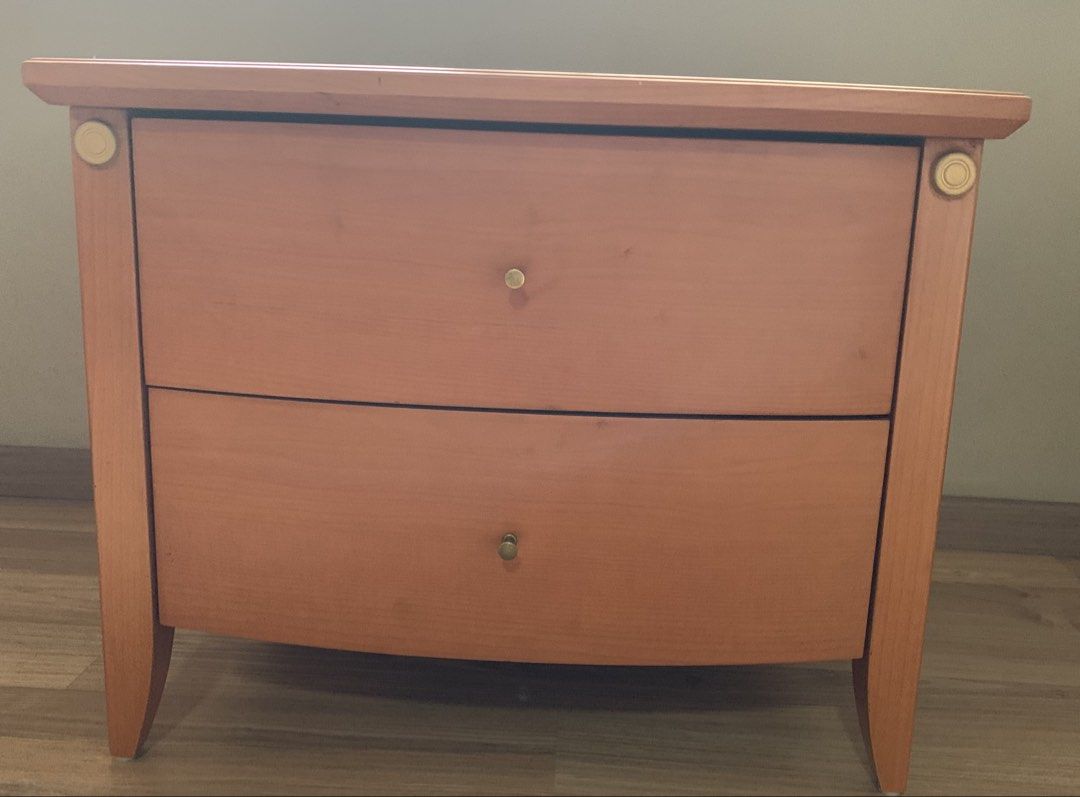 Bedside table (Category: Shelves, Cabinets & Racks) located in Singapore. Submitted by r.mary (Listing ID 1464436862, Image 2). Description: Solid wooden side table 58cm ( length), 41 cm( width), 47cm ( height).