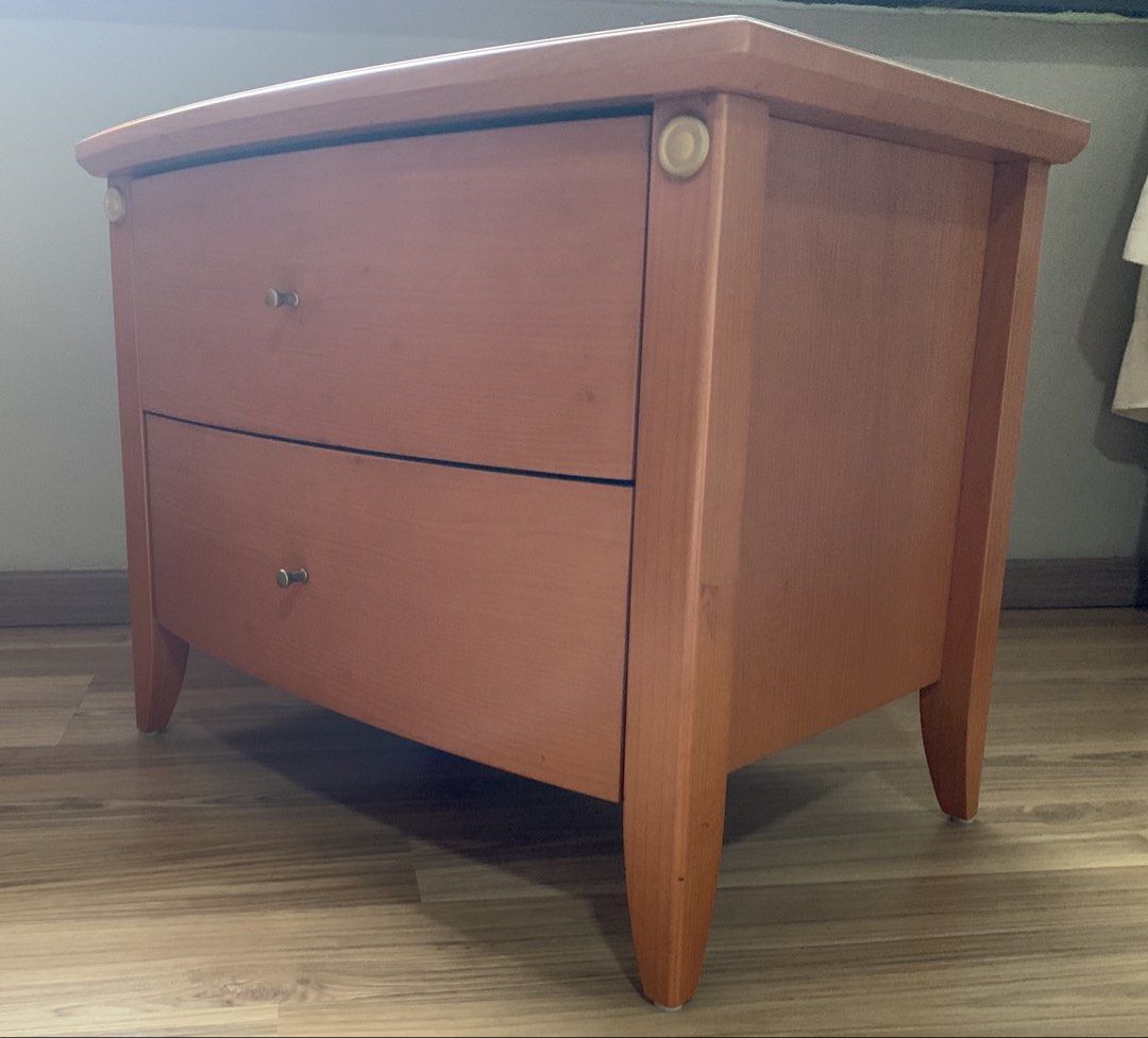 Bedside table (Category: Shelves, Cabinets & Racks) located in Singapore. Submitted by r.mary (Listing ID 1464436862, Image 1). Description: Solid wooden side table 58cm ( length), 41 cm( width), 47cm ( height).