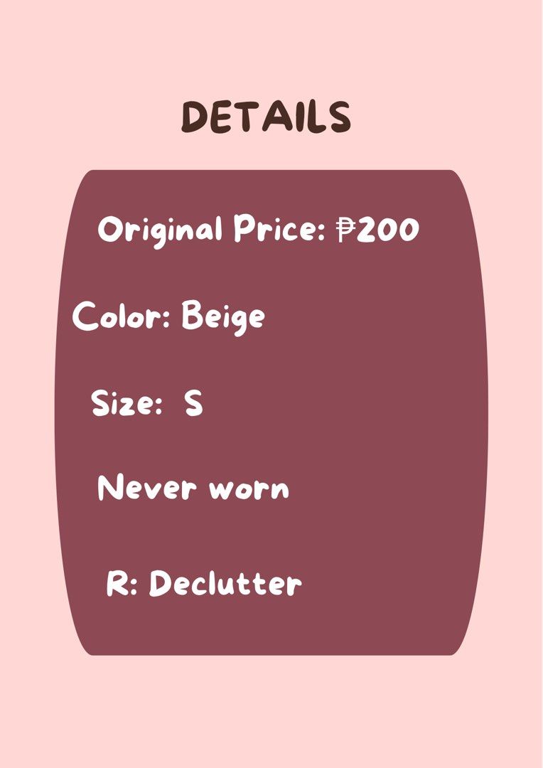 Beige Ruched Drawstring Crop Top (Category: Sleeveless) located in Manila. Submitted by blairwinter (Listing ID 1464534526, Image 2). Description: .