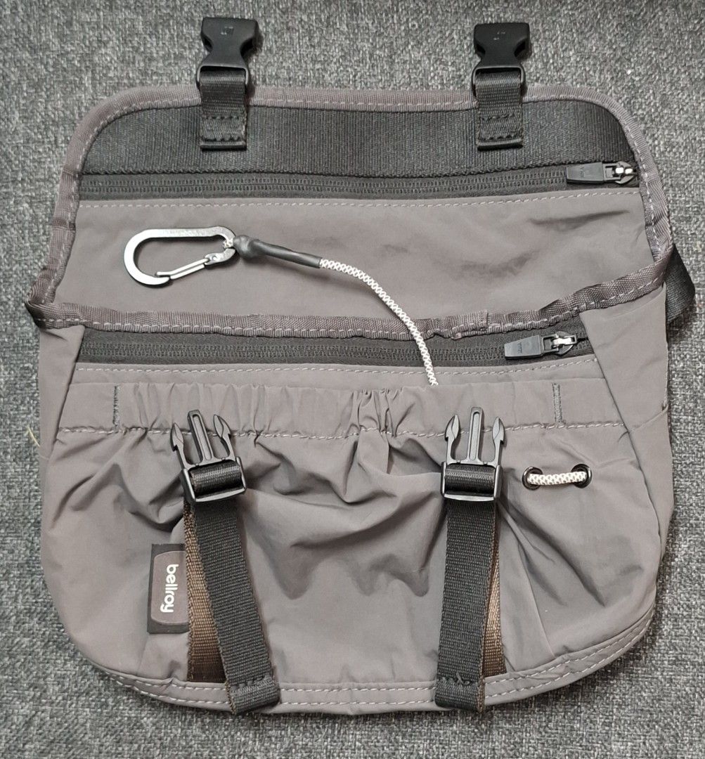 Bellroy Cinch Mini Messenger Bag (6L) (Category: Sling Bags) located in Makati City. Submitted by decluttermp (Listing ID 1464429500, Image 2). Description: - Grey Bellroy sling bag 6L - Like New - Dimensions: L - 7 in x W - 10 in x D -3 in - Main compartment with internal pocket - Front flap with buckle closures - Adjustable strap - Zippered pocket on the back - Attached carabiner clip - Ideal for everyday carry.