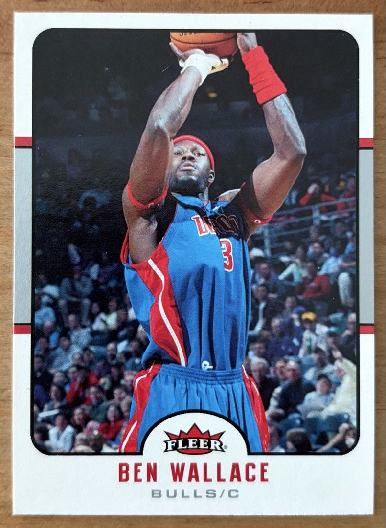 Ben Wallace | NBA Cards ~ Fleer '06 - '07 (Category: Raw Singles) located in Makati City. Submitted by cardlab (Listing ID 1464360816, Image 1). Description: Items are 💯 authentic/original/legit. About The Card: • '06 - '07 Fleer • Card No. 54 FOR: • Cards ₱99 and below with Card Sleeves • Cards ₱100 and up with Used Toploader • ₱10 for Bnew Tops Packaging (If Shipping): ✔️ Plastic cover ✔️ Cardboard ✔️ Bubble wrap NOTE: • Cards are raw • Cards 