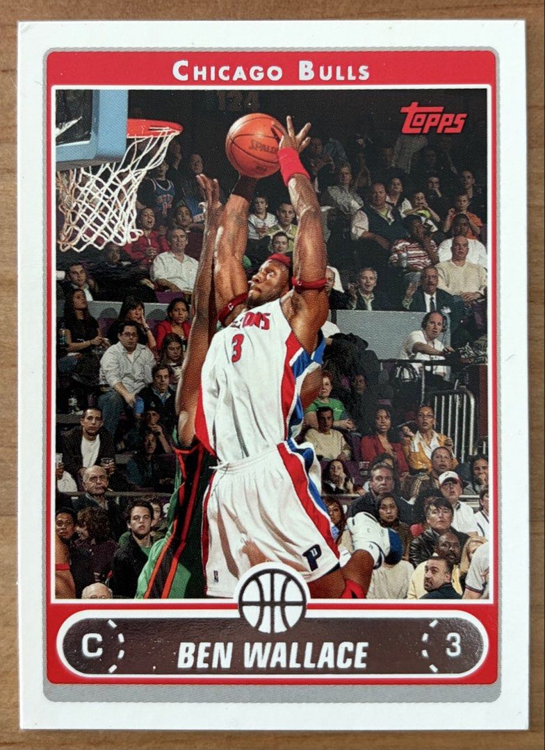 Ben Wallace | NBA Cards ~ Topps '06 - '07 (Category: Raw Singles) located in Makati City. Submitted by cardlab (Listing ID 1464367813, Image 1). Description: Items are 💯 authentic/original/legit. About The Card: • '06 - '07 Topps • Card No. 101 FOR: • Cards ₱99 and below with Card Sleeves • Cards ₱100 and up with Used Toploader • ₱10 for Bnew Tops Packaging (If Shipping): ✔️ Plastic cover ✔️ Cardboard ✔️ Bubble wrap NOTE: • Cards are raw • Cards