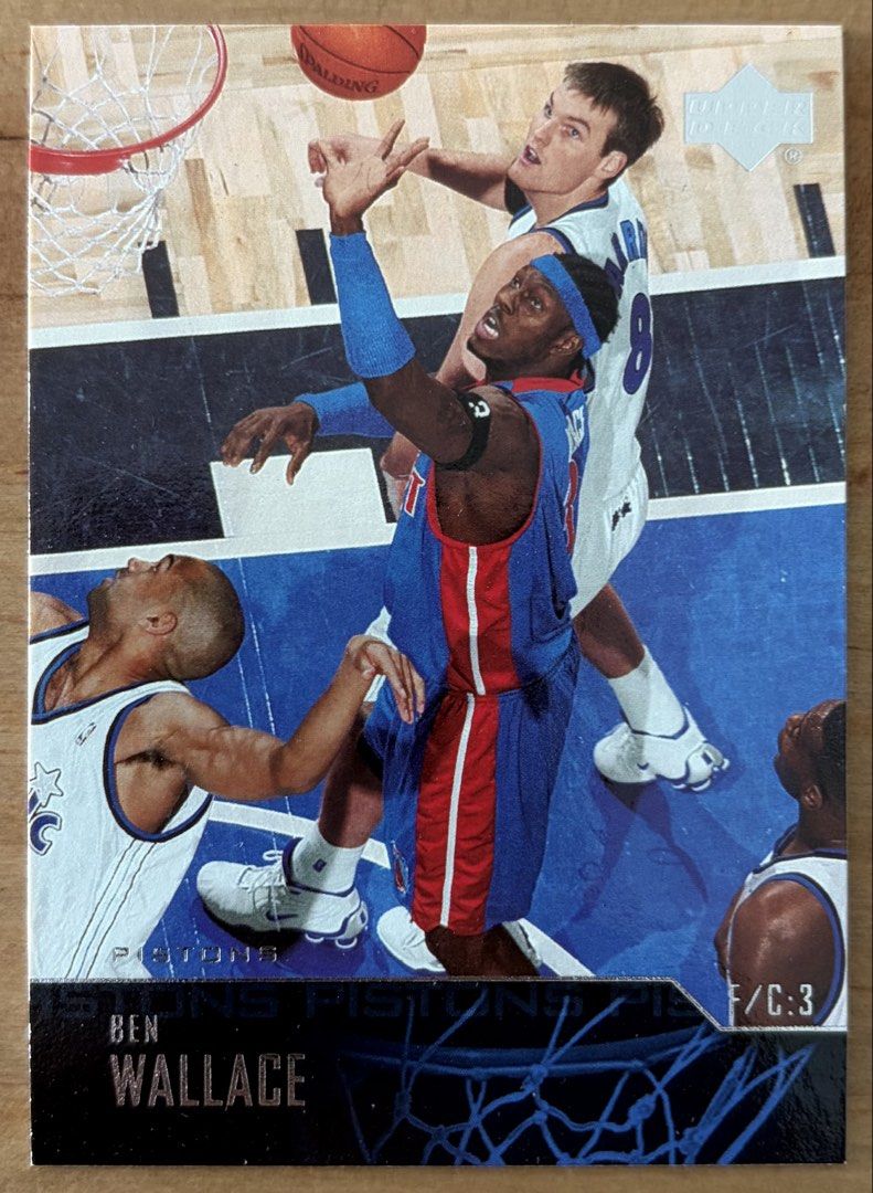 Ben Wallace | NBA Cards ~ Upper Deck '03 - '04 (Category: Raw Singles) located in Makati City. Submitted by cardlab (Listing ID 1464360324, Image 1). Description: Items are 💯 authentic/original/legit. About The Card: • '03 - '04 Upper Deck • Card No. 62 FOR: • Cards ₱99 and below with Card Sleeves • Cards ₱100 and up with Used Toploader • ₱10 for Bnew Tops Packaging (If Shipping): ✔️ Plastic cover ✔️ Cardboard ✔️ Bubble wrap NOTE: • Cards are ra