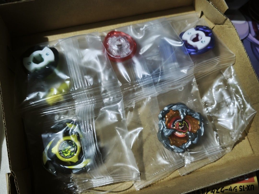 Beyblade UX-15 (Category: Action & Battle Toys) located in Santa Rosa. Submitted by nicorasuuuu (Listing ID 1464503079, Image 1). Description: For Sale Decluttering - Everything on the pic Php 900 - nego pa basta sure buyer MariBank, GCash J&T, Lalamove Meet up Santa Rosa, Laguna area.