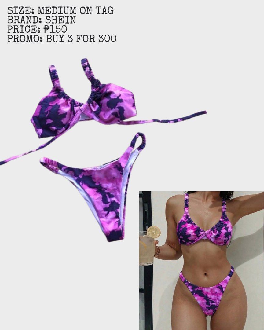 Bikini (Category: Bikinis & Swimsuits) located in Dumaguete. Submitted by saltysavage888 (Listing ID 1464446710, Image 3). Description: Buy 3 for 300.