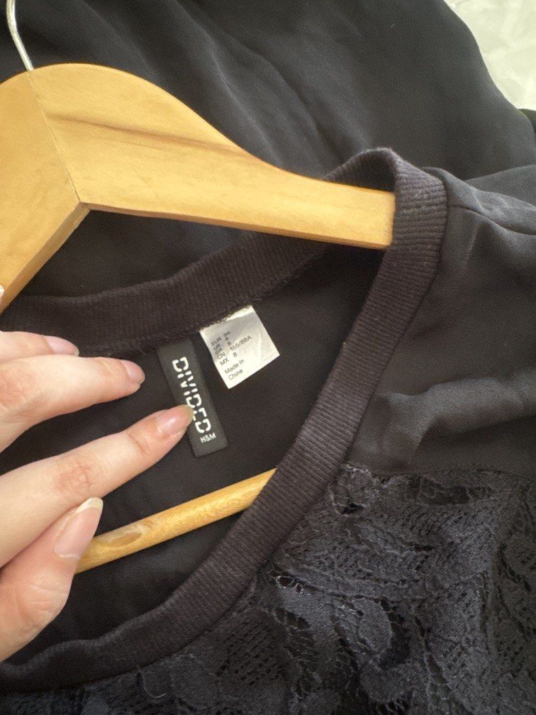 Black Lace Top (Category: Blouses) located in Mexico. Submitted by studioleraph (Listing ID 1464413692, Image 3). Description: 🛍️ Perfect for your personal wardrobe 🫶 👗 The actual item being sold is the original garment shown in the product photos. Small differences in fit, drape, color, texture, or details may occur. 💌 Condition: • Preloved; Please wash the items before wearing. • Please manage expectations as these are vintage/pre-owned pie
