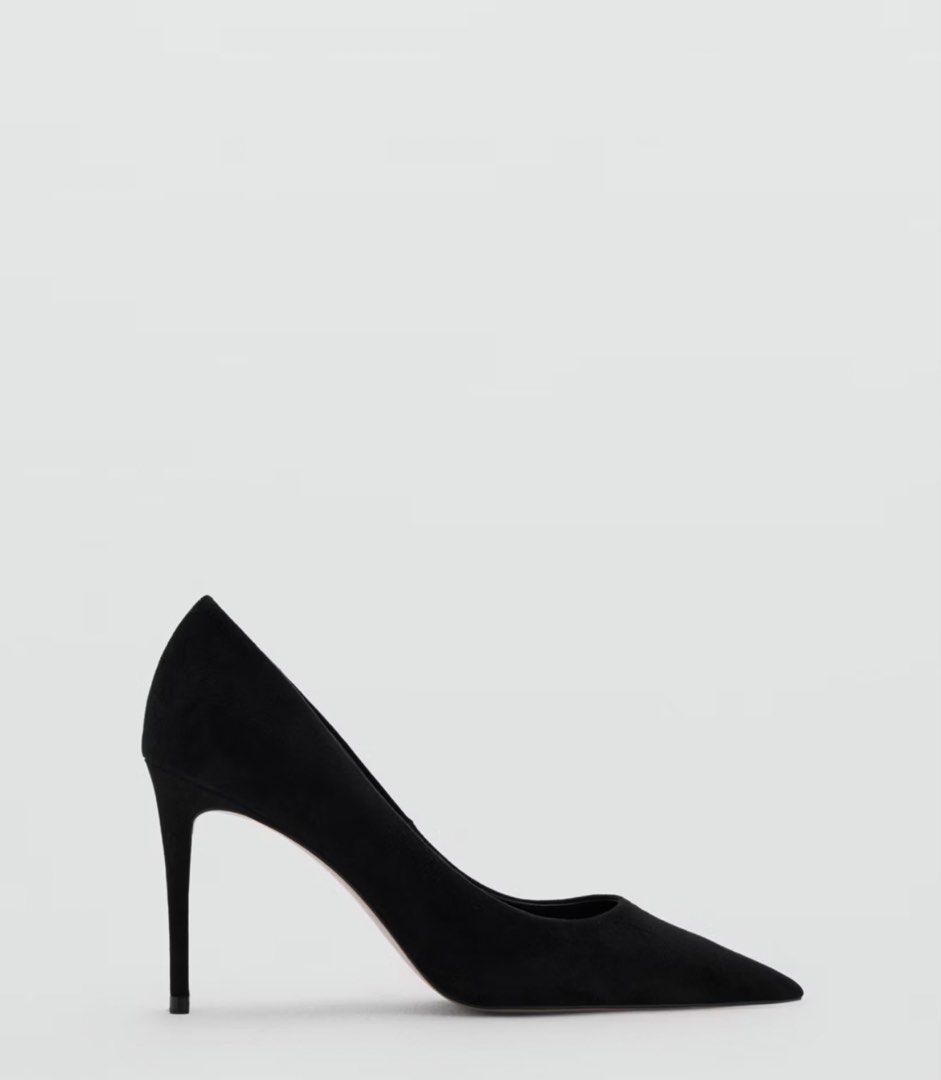 Black Suede Pointed Toe Stiletto Heels (Category: Heels) located in Angeles City. Submitted by adeclutters__ (Listing ID 1464543482, Image 1). Description: - Classic black suede heels - Elegant pointed toe design - Sleek stiletto heel - Versatile for any occasion, from work to a night out - Simple, chic, and timeless style Bought at 2995 Selling at 1800.