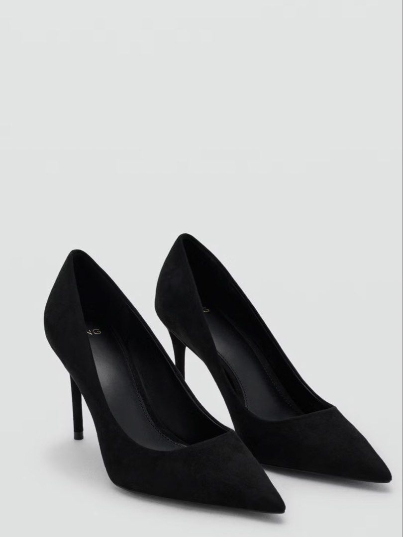 Black Suede Pointed Toe Stiletto Heels (Category: Heels) located in Angeles City. Submitted by adeclutters__ (Listing ID 1464543482, Image 2). Description: - Classic black suede heels - Elegant pointed toe design - Sleek stiletto heel - Versatile for any occasion, from work to a night out - Simple, chic, and timeless style Bought at 2995 Selling at 1800.