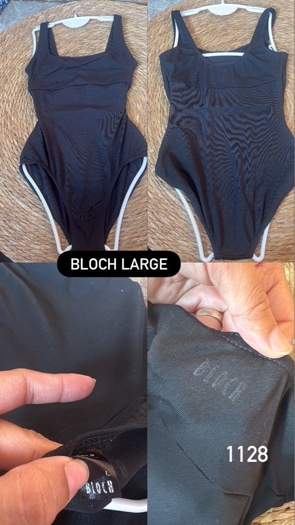 Bloch Black Leotard - Size Large (Category: Activewear) located in Malabon City. Submitted by lheithriftshop (Listing ID 1464437198, Image 1). Description: - Brand: Bloch - Size: Large - Features: Ruched front, white trim along leg openings - Ideal for: Dance, gymnastics - Material: Stretchy and comfortable - Reason for selling: No longer needed.