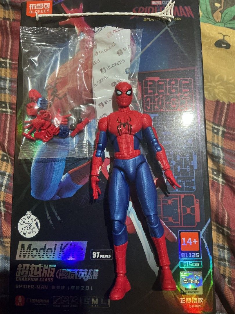 Blokees Spider-Man CC Built (Category: Figurines & Statues) located in Bocaue. Submitted by w2325 (Listing ID 1464388504, Image 1). Description: FOR SALE SPIDER-MAN BND (BUILT) Blokees Champion Class Spiderman BND built honest issue: there's some midpaint on the eye other than that it's good overall and complete Inclusions: Complete Accessories With Box ( will declare bad since there's dents) payment method: Gcash Shipping: Lalamove, JnT, LBC Pri