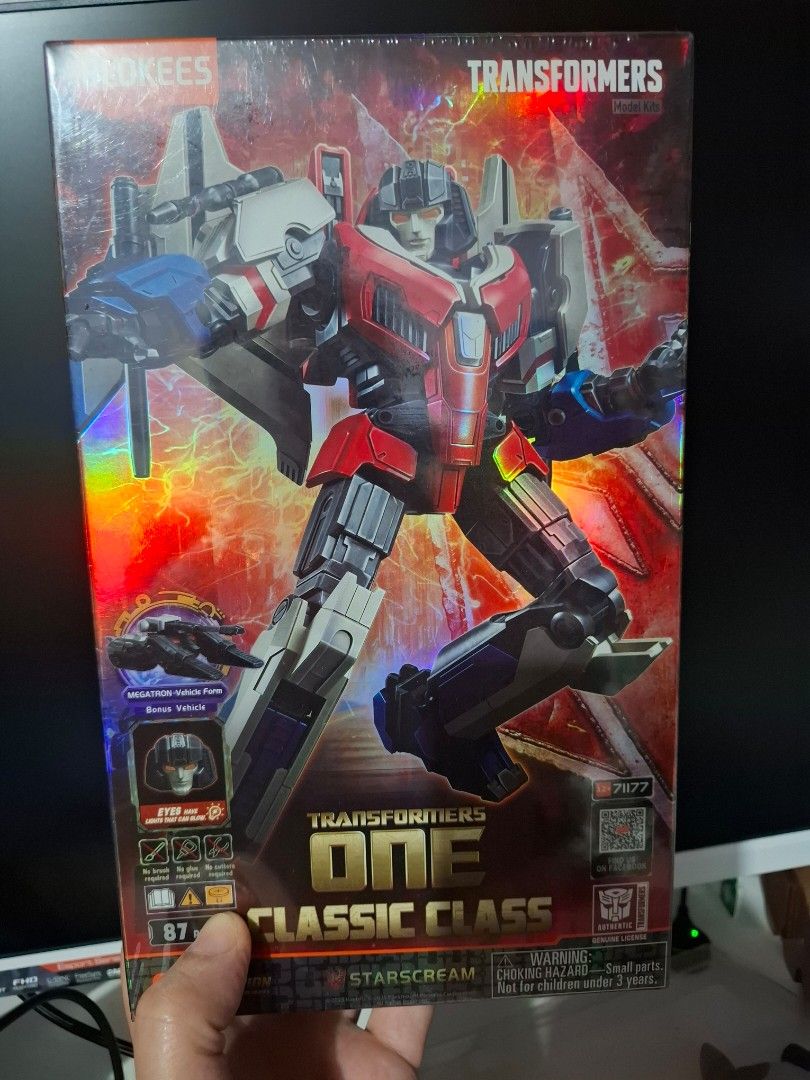 Blokees TF One Starscream Classic Class (Category: Gundam & Model Kits) located in Las Pinas. Submitted by speedy.caveman30 (Listing ID 1464482619, Image 1). Description: For Sale: Blokees TF One Starscream Classic Class Bnew, sealed. Dents in box (Refer to Photos) Php 600 MOP: Gcash, Gotyme or Bank Transfer MOD: Lalamove or JNT (Buyer shoulders shipping fee..