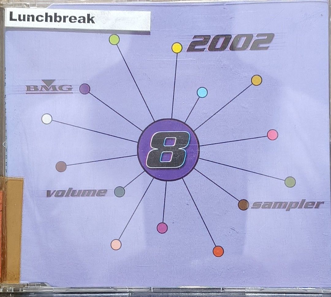 BMG Sampler Volume 8 2002 CD (Category: CDs & DVDs) located in Manila. Submitted by ruelcabrer77078 (Listing ID 1464556053, Image 1). Description: - BMG Sampler Volume 8 (2002) - Features artists: Sexbomb Girls, Toni Braxton, TLC, Whitney Houston, Kenny G, Rod Stewart, O-Town, Pink, Tom Jones, Boyz II Men - Bonus track by Usher - Promotional compilation - Strictly not for sale.