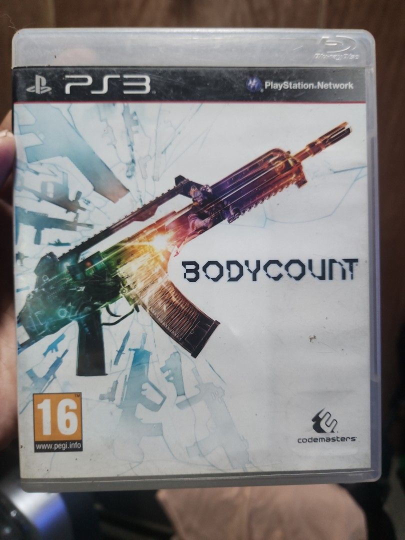 Bodycount PS3 Game Disc (Category: PlayStation) located in Quezon City. Submitted by gwift (Listing ID 1464369646, Image 1). Description: - PlayStation 3 game: Bodycount - Disc and manual included -selling rare playstation 3 game price based on gameye app or ebay sold listings. x55 tested working check other rare ps3 games posted. prices are subject to change on the day the game is to be paid due to price fluctuation..