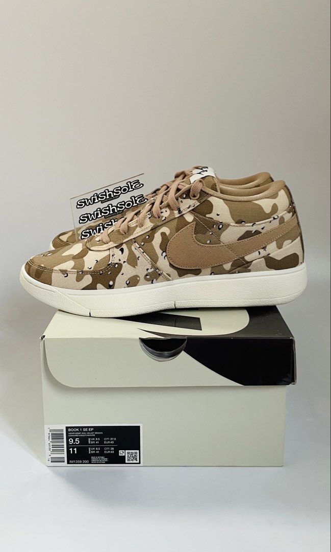 BOOK 1 EP Desert Camou (Category: Sneakers) located in Pasig City. Submitted by swishsole (Listing ID 1464518998, Image 1). Description: BOOK 1 EP Desert Camou 📦 Brand New with box & tag 🛒 SALE: ₱3999 ✅ 🏷️ SRP: ₱8,295 ❌ 📏 Mens: US 9.5 on hand Other sizes are available for pre order 📈Price may change without prior notice MODE OF PAYMENT: 📲 GCASH verified account 🏦 Bank Transfer ( BDO ) Required downpayment to avoid cancellation ALL SALES AR